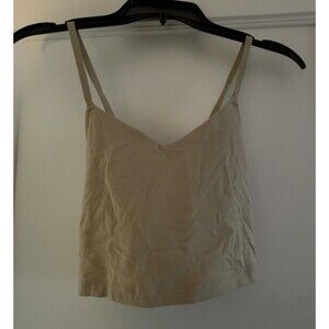 American Eagle Offline Cami Tank Top Bra Brand New NWT Size S Beige